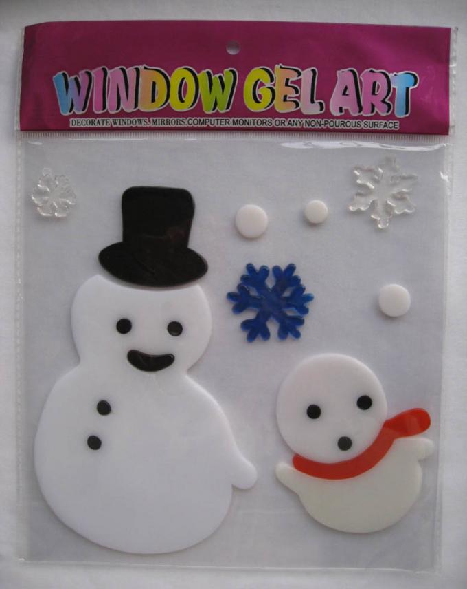 Xmas Day Gel Stickers Window Sticker Jelly Sticker Spring Gel Clings
