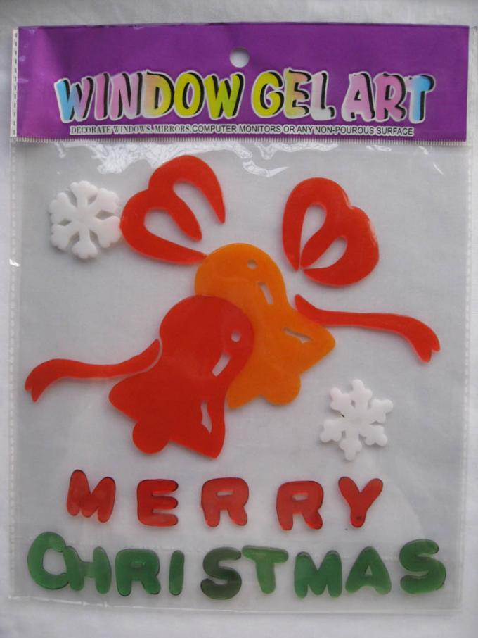 Xmas Day Gel Stickers Window Sticker Jelly Sticker Spring Gel Clings