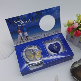 DIY  Amazing Love Wish Pearl Gift Oyster Pendant Necklace with Blue Color Box