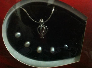 Wholesale Perfect Jewelry Gift With Pendant Necklace DIY 5 Pearls Wish Pearl Jewelry Set