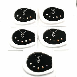 Fashion DIY 5PCS Color Freshwater Pearl Cage Pendant Necklace Jewelry Gift