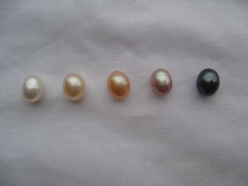 Unique Genuine 5 Colors Freshwater Pearls Cage Pendant Necklace Gift Set