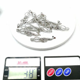 Silver Plated Skull Ghost Pearl Cage Bead Cage Pendant Essential Oil Diffuser Lockets Jewelry
