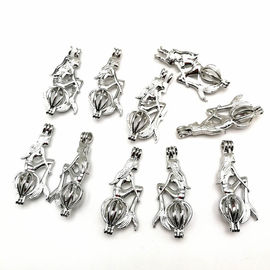 DIY Necklace For Unisex Gift Pearl Cage Pendant Essential Oil Diffuser Jewelry Making Accessories