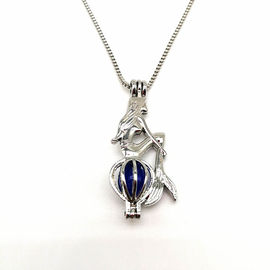 DIY Necklace For Unisex Gift Pearl Cage Pendant Essential Oil Diffuser Jewelry Making Accessories
