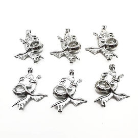 Pearl Cage Pendant Jewelry Making Bead Cage Necklace Aromatherapy Essential Oil Diffuser Box For Oyster Pearl