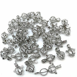 Silver Mixed Design Necklace Bracelet Jewelry Made Pearl Cage Oil Diffuser Pendant