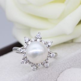 Freshwater Pearl Jewelry Sets With Necklace Earring Ring