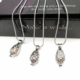 Fashion DIY Drop Cage Pendant Pearl Necklace Oyster Gift Charms