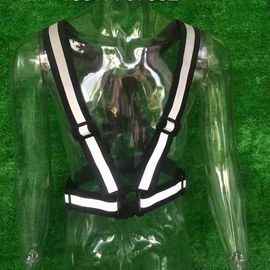 Fashion Motorcycle Bike Drivers Cyclists Fluorescent Reflective Strap Safety White Vest Belt Clothing