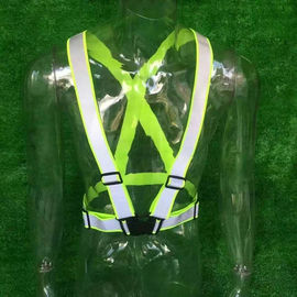 Fashion Motorcycle Bike Drivers Cyclists Fluorescent Reflective Strap Safety White Vest Belt Clothing