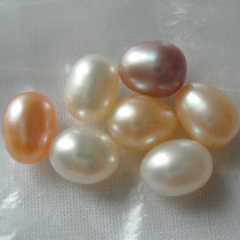 Wholesale AAA Grade 5-6mm and 6-7mm and 7-8mm no hole Rice Shape real pearl Colorized Freshwater Loose Pearl Beads