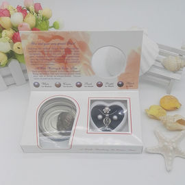 Wish Pearl Gift 3PCS Sets Pearl Jewelry with Earrings,Ring and Cage Pendant & Chain Necklace