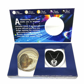 Natural Wish Freshwater Love Pearl Precious Zodiac Cage Holder Necklace Pendant Gift Set