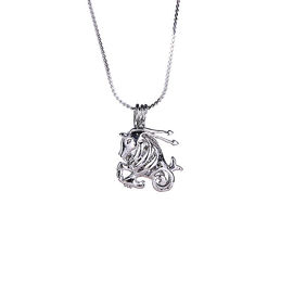 12 Horoscope Zodiac Love Wish Pearl Necklace Gift Set with Capricon Cage Pendant  Innovative Birthday Gift
