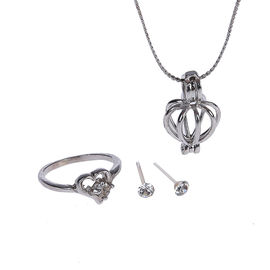 Love Pearl Gift Sets Including Earrings and Ring and Necklace for women gift