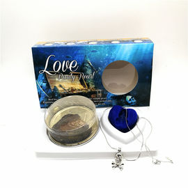 Nice Gift Love Pearl and Wish Pearl Gift Set With Neckalce and Skull  Cage Pendant