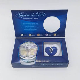 Custom Color Box  Natural Love Pearl Necklace Gift Box With Fashion Cage Pendant sending to Wife,Girl Friend,Mother ect