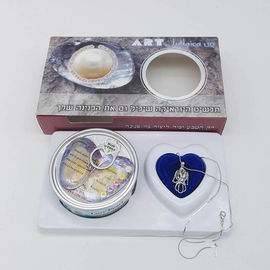 Custom Color Box  Natural Love Pearl Necklace Gift Box With can Open Cage Pendant sending to Wife,Girl Friend,Mother ect