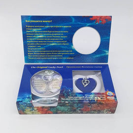 Custom Color Box  DIY Wish Pearl Necklace Gift Box With Fashion Cage Pendant sending to Everybody