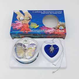 Natural Love Pearl Necklace Gift Box With can Open Cage Pendant sending to Women with Custom Color Box