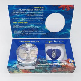 Natural Love Pearl Necklace Gift Box With can Open Cage Pendant sending to Women with Custom Color Box