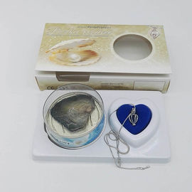 Festive Birthday Gift Love Wish Pearl Kit Heart Cage Pendant with 17 " Chain Necklace Love Lovers