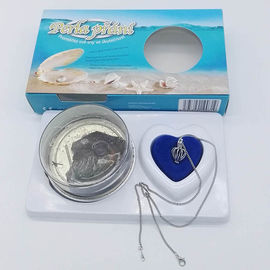 Custom Color Box  Love Pearl 1 PCS Set included Chain Necklace with one Heart Drop Pendant Charms Women Jewelry