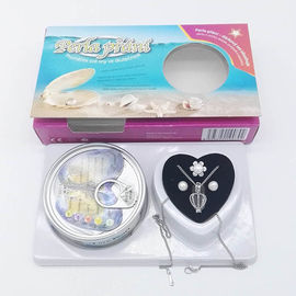 Custom Own Color Box for Love Pearl 3 PCS Sets included Chain Necklace with one Drop Pendant , Ring , Earrings