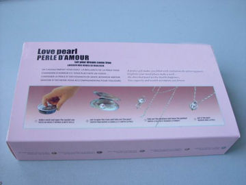 French Versions Color Box  Love Pearl Necklace Gift Box With Fashion Cage Pendant for Special Holiday Gift