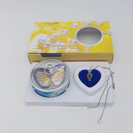 Russian Versions Color Box  Love Pearl Necklace Gift Box With Fashion Cage Pendant for Birthday or Holiday Gift