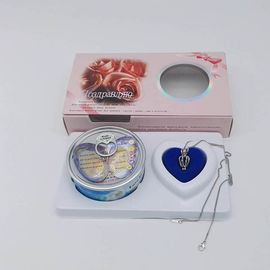 Russian Versions Color Box  Love Pearl Necklace Gift Box With Fashion Cage Pendant for Birthday or Holiday Gift