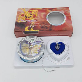 Russian Versions Color Box  Love Pearl Necklace Gift Box With Fashion Cage Pendant for Birthday or Holiday Gift