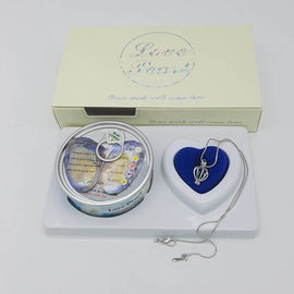 Custom Color Box  Love Pearl Necklace Gift Box With Fashion Cage Pendant for Birthday or Holiday Gift