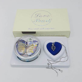Custom Color Box  Love Pearl Necklace Gift Box With Fashion Cage Pendant for Birthday or Holiday Gift
