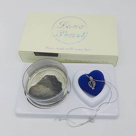 Custom Color Box  Love Pearl Necklace Gift Box With Fashion Cage Pendant for Birthday or Holiday Gift