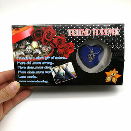 Friend Series Color Box Love Pearl Necklace Gift Box With Fashion Cage Pendant for Promotion Gift