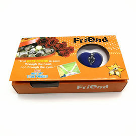 Friend Series Color Box Love Pearl Necklace Gift Box With Fashion Cage Pendant for Promotion Gift