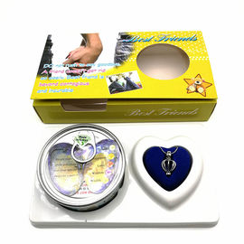 Friend Series Color Box Love Pearl Necklace Gift Box With Fashion Cage Pendant for Birthday Gift