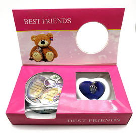 Friend Series Color Box Love Pearl Necklace Gift Box With Fashion Cage Pendant for Birthday Gift