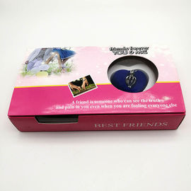 Friend Series Color Box Love Pearl Necklace Gift Box With Fashion Cage Pendant for Birthday Gift