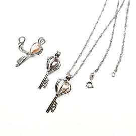 Wish Love Pearl Necklace Gift Set with Cage Pendant & Canned Freshwater Pearl DIY Fashion Jewelry