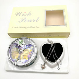 Wish Love Pearl Necklace Gift Set with Cage Pendant & Canned Freshwater Pearl DIY Fashion Jewelry