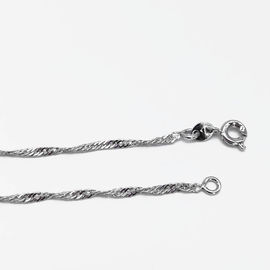DIY Jewelry Necklace Accessories Love Pearl Platinum Plated Water Wave Chain
