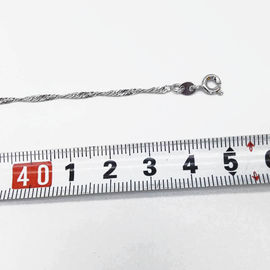DIY Jewelry Necklace Accessories Love Pearl Platinum Plated Water Wave Chain