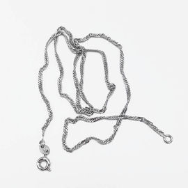 DIY Jewelry Necklace Accessories Love Pearl Platinum Plated Water Wave Chain