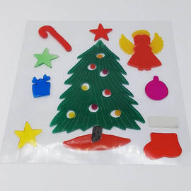 Xmas Day Gel Stickers Window Sticker Jelly  Sticker Spring Gel Clings Christmas Day Gift