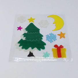 Xmas Day Gel Stickers Window Sticker Jelly  Sticker Spring Gel Clings Christmas Day Gift