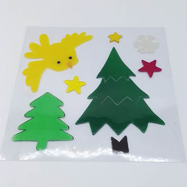 Xmas Day Gel Stickers Window Sticker Jelly  Sticker Spring Gel Clings Christmas Day Gift