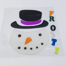 Xmas Day Gel Stickers Window Sticker Jelly  Sticker Spring Gel Clings Christmas Day Gift
